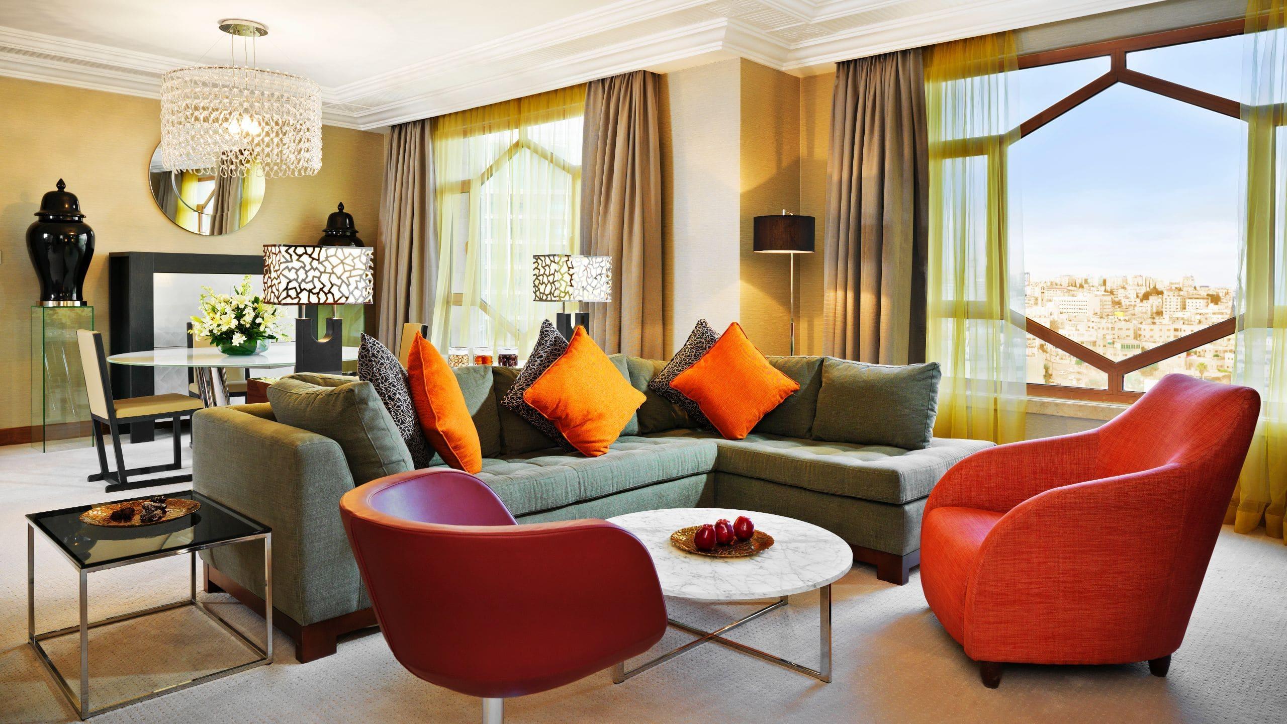 ホテル グランド ハイヤット アンマン エクステリア 写真 A living room at the hotel